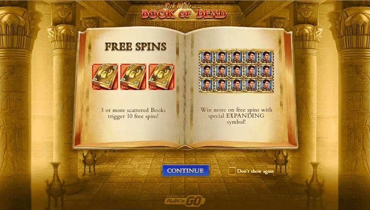 Игровой аппарат Book of Dead (Книга Мертвых) онлайн казино Frank